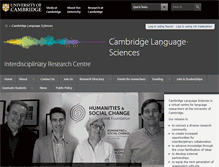 Tablet Screenshot of languagesciences.cam.ac.uk