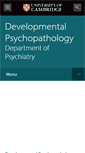 Mobile Screenshot of dev.psychiatry.cam.ac.uk