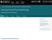 Tablet Screenshot of dev.psychiatry.cam.ac.uk