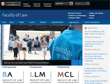 Tablet Screenshot of law.cam.ac.uk