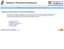 Tablet Screenshot of itg.cam.ac.uk