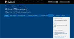 Desktop Screenshot of neurosurg.cam.ac.uk