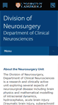 Mobile Screenshot of neurosurg.cam.ac.uk