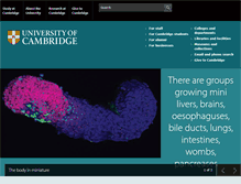 Tablet Screenshot of cam.ac.uk