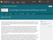 Tablet Screenshot of ccbi.cam.ac.uk
