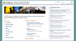 Desktop Screenshot of damtp.cam.ac.uk