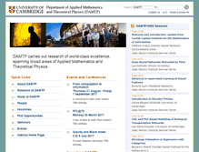 Tablet Screenshot of damtp.cam.ac.uk