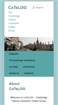 Mobile Screenshot of catalog.group.cam.ac.uk