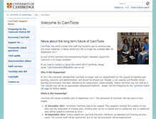 Tablet Screenshot of camtools.admin.cam.ac.uk
