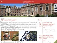 Tablet Screenshot of caths.cam.ac.uk