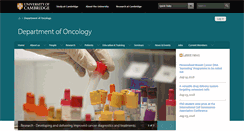 Desktop Screenshot of oncology.cam.ac.uk