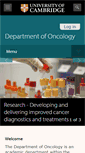 Mobile Screenshot of oncology.cam.ac.uk