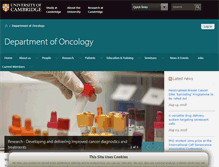 Tablet Screenshot of oncology.cam.ac.uk
