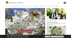 Desktop Screenshot of clarehall.cam.ac.uk