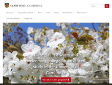 Tablet Screenshot of clarehall.cam.ac.uk