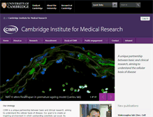 Tablet Screenshot of cimr.cam.ac.uk
