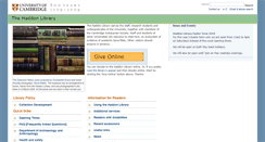 Desktop Screenshot of haddon.archanth.cam.ac.uk