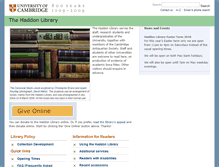 Tablet Screenshot of haddon.archanth.cam.ac.uk