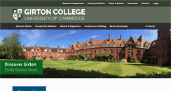 Desktop Screenshot of girton.cam.ac.uk