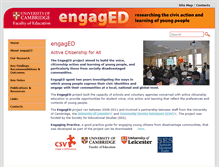 Tablet Screenshot of engaged.educ.cam.ac.uk