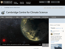 Tablet Screenshot of climatescience.cam.ac.uk