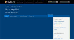 Desktop Screenshot of neurology.cam.ac.uk
