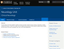 Tablet Screenshot of neurology.cam.ac.uk