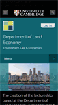 Mobile Screenshot of landecon.cam.ac.uk