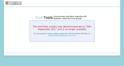Desktop Screenshot of camtools.cam.ac.uk