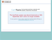 Tablet Screenshot of camtools.cam.ac.uk